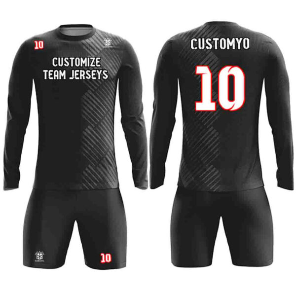 Custom Soccer Goalie Jersey Full Sublimated Club goalkeeper Uniform set Make Your Team Training Jerseys with name, number and logo905