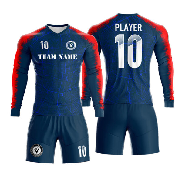 custom sublimated football team goalkeeper jerseys for kids/men design your own name and number,logo